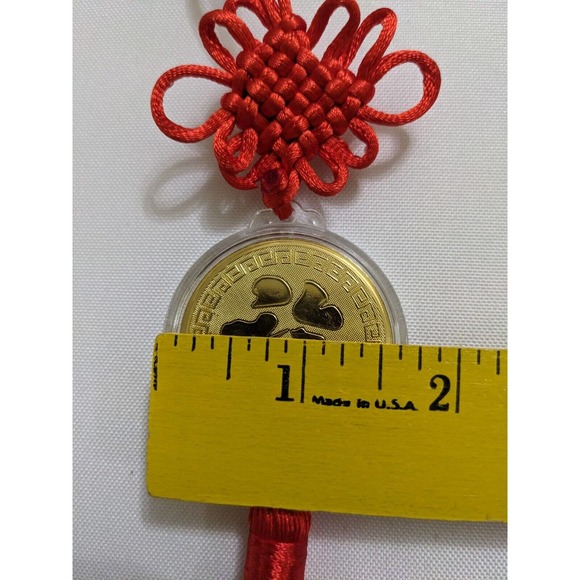 Chinese Dragon Red Knot Wall Car Hanging Feng Shui Lucky Wealth Prosperity St#2 - Picture 4 of 5